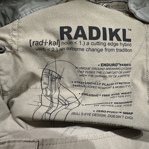 Kuhl Pants Mens 34x32 Tan Radikl Enduro Fabric Hiking Outdoor Camping - Picture 5 of 6